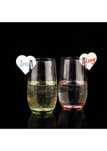 Altın 30 Adet 30/50/100 Adet Akrilik Kalp Içecek Etiketleri, Kalp Şeklinde Parti Içecek Etiketi, Parti Dekorasyon Için Şarap Bardağı Adı Etiketleri Parti Iyilik (Yurt Dışından) fiyatları