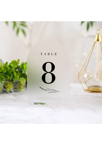 12.7X17.8X0.18 cm 10 Adet Kemerli Akrilik Masa Işareti Buzlu Düğün Yeri Kartı Boş Koltuk Kartı Parti Dekorasyon Dıy Masa Numarası Konuk Adı Etiketi (Yurt Dışından) fiyatları