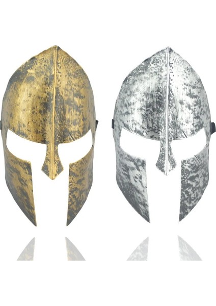 Gümüş Korku Tarzı Cadılar Bayramı Partisi Spartan Tema Spartan Savaşçı Kask Maskesi Dekorasyon Yetişkin Cosplay Masquerade Ball Antika Maske Spor Kafa Bandı (Yurt Dışından) fiyatları