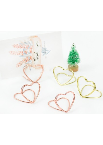 Altın 15 Adet/grup Metal Yer Kart Sahibinin Kalp Not Mesajı Fotoğraf Tutucu Masa Numarası Standı Düğün Masaüstü Dekorasyon Malzemeleri (Yurt Dışından) indirimleri