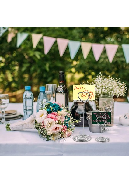 Kalp 85MM Gümüş Mini Yer Kartı Tutucu Fotoğraf Resim Sahipleri Masa Kartı Sahipleri Ofis Masası Numarası Kağıt Menü Klipleri Düğün Parti (1 Adet) (Yurt Dışından) indirimleri