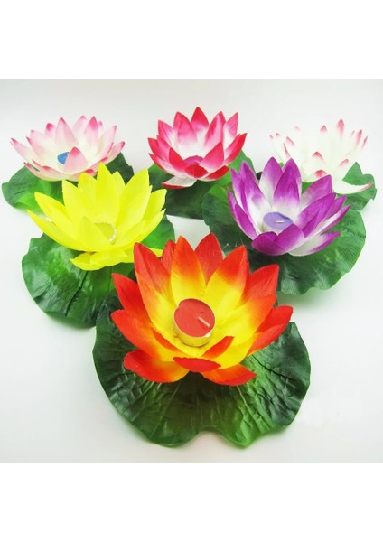 LED Romanti ile Mavi Sevgililer Günü Hediyesi Lotus Dileğiyle Lamba Adak Mum Yüzen Doğum Günü Mumu LED Lamba Su Fener Düğün Dekorasyon (Yurt Dışından) fırsatları