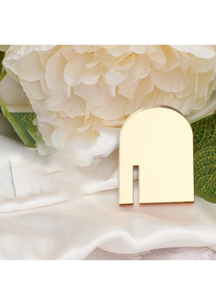 Altın 1.6mm Kalınlığında 50 Adet Arch Akrilik Düğün Içecek Etiketi Kokteyl Cam Charm Boş Işaretleyici Parti Favor Yer Kartı Adı Etiketi Cam Yer Ayarı Tutucu (Yurt Dışından)