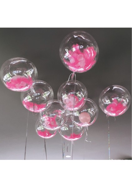 Tüy Pembe Dıy Düğün Doğum Günü Partisi Dekorasyon Balonları Helyum Bobo Balonlar Tüy Şeffaf Pvc Kabarcık Balon Hediyeler Çocuk Oyuncakları (Yurt Dışından) fiyatları