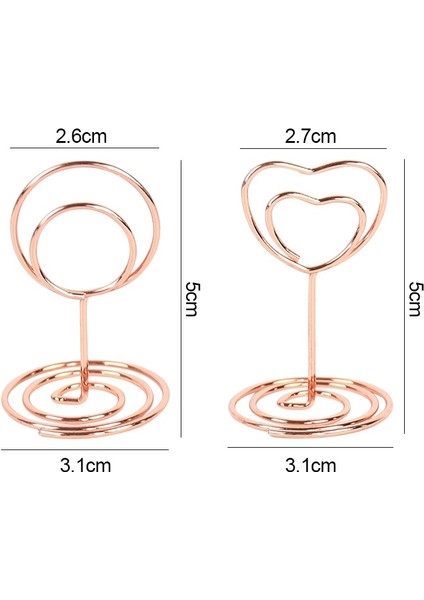 B04-10 Adet 10 Adet Metal Fotoğraf Klip Standları Gül Altın Düğün Koltuğu Masa Numarası Klip Ev Mesaj Panosu Tutucu Doğum Günü Düğün Dekorasyon (Yurt Dışından) modelleri