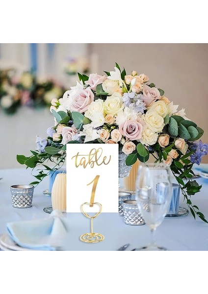 B04-10 Adet 10 Adet Metal Fotoğraf Klip Standları Gül Altın Düğün Koltuğu Masa Numarası Klip Ev Mesaj Panosu Tutucu Doğum Günü Düğün Dekorasyon (Yurt Dışından) indirimleri