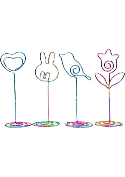 Dickey Renkli 1 Adet Metal Yer Kart Sahipleri Düğün Masa Numarası Adı Burcu Standı Düğün Doğum Günü Partisi Ev Dekorasyon Fotoğraf Klip Standı (Yurt Dışından) fiyatları