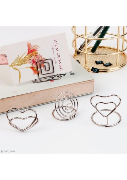 HG66605SV5 20 Adet 20 Adet Masa Kart Tutucu Üçgen Şekli Kart Standı Klip Mini Metal Fotoğraf Resim Masa Numarası Tutucu Düğün Masa Dekor Kalp (Yurt Dışından) indirimleri