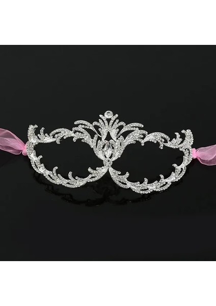 Stil 5 Kadın Kız Alaşım Rhinestone Venedik Masquerade Maske Düğün Kostüm Partisi Maskesi Balo Balo Gösterisi Cosplay Mardi Gras (Yurt Dışından)