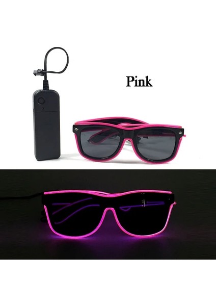 Tip 11 DC3V-STEADY On Aydınlık Parti Deklanşör Gözlükleri El Tel Kravat Papyon LED Moda Bekarlığa Veda Partisi Güneş Gözlüğü Disco Glow Malzemeleri Için Şekilli Gözlük (Yurt Dışından)