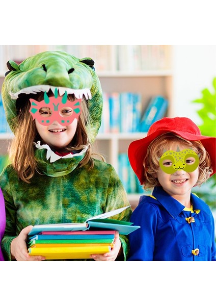 Kağıt Maske 9 Adet Dinozor Parti Kağıt Maske Seti Dinozor Doğum Günü Partisi Dekorasyon Cosplay Dino Tema Kostümleri Oyuncak Çocuklar Için Bebek Duş Dekor (Yurt Dışından)