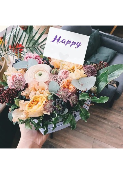 Pembe 160 Adet Çiçek Seçtikleri Dıy Kart Sahipleri Plastik Çiçek Seçtikleri Düğün Parti Dekor Çiçek Aranjmanı Paketi Kek Kartı Sabit Kart (Yurt Dışından) modelleri