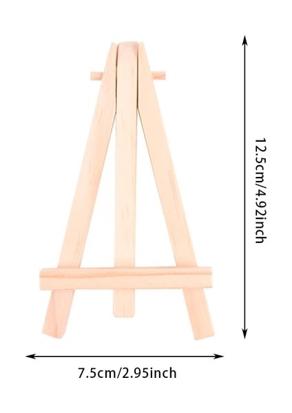 5 Adet Set 5 Adet Mini Düğün Masa Yer Kartları Ahşap Şövale Tutucular Düğün Masa Dekor Için Standları Ahşap Isim Yer Kartı Ekran Şövale (Yurt Dışından)