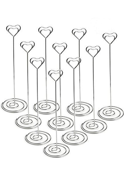 Gül Altın 10 Adet 10 Adet Masa Yeri Kart Tutucu Masa Numarası Sahipleri Düğün Süslemeleri Için Kalp Şekli Fotoğraf Resim Not Klipleri Standları (Yurt Dışından) fırsatları