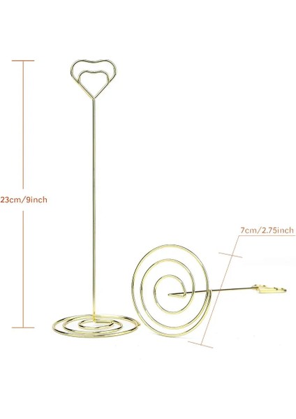 Gül Altın 10 Adet 10 Adet Masa Yeri Kart Tutucu Masa Numarası Sahipleri Düğün Süslemeleri Için Kalp Şekli Fotoğraf Resim Not Klipleri Standları (Yurt Dışından) indirimleri