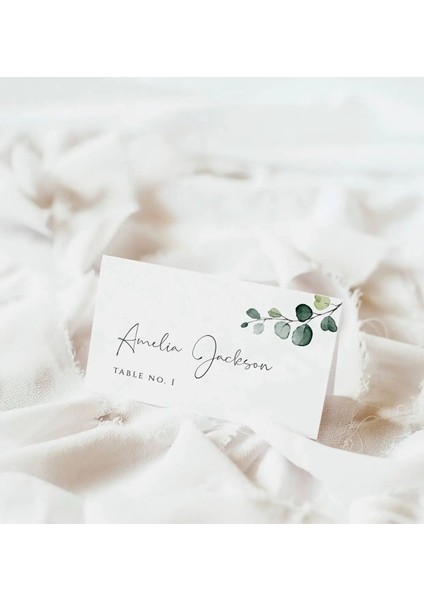 Stil 6 20 Adet Greenary Düğün Yeri Kartı, 20 Adet (Yurt Dışından) fiyatları