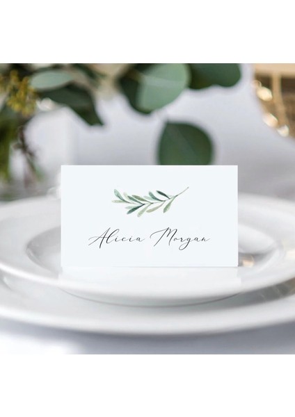 Stil 6 20 Adet Greenary Düğün Yeri Kartı, 20 Adet (Yurt Dışından) fırsatları