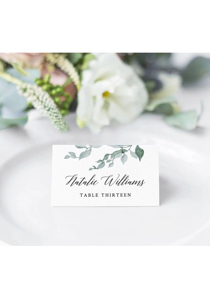 Stil 6 20 Adet Greenary Düğün Yeri Kartı, 20 Adet (Yurt Dışından) indirimleri