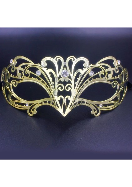 Gümüş Yeni Gümüş Metal Lazer Kesim Venedik Masquerade Maskesi Yarım Yüz Altın Parti Düğün Etkinlikleri Gösterisi Mardi Gras Topu Maskeleri (Yurt Dışından)