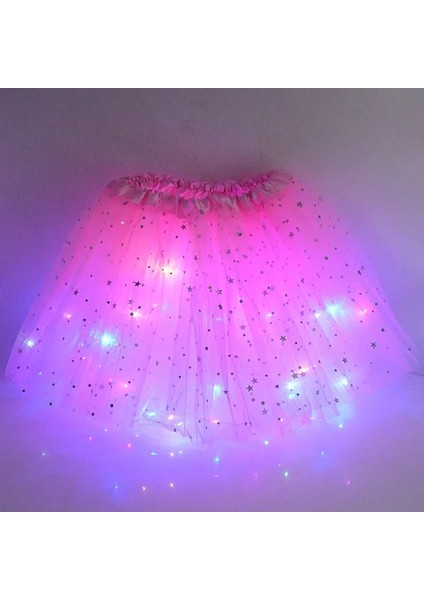 B06 LED Parlayan Işık Çocuk Kız Prenses Tutu Etekler Çocuk Bez Düğün Parti Dans Mini Etek Kostüm Cosplay LED Giyim (Yurt Dışından) modelleri