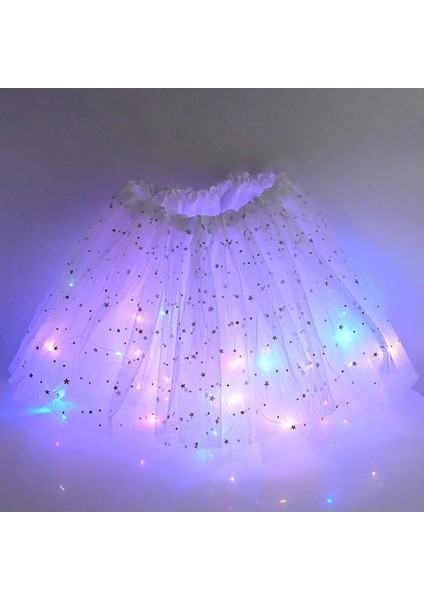 B06 LED Parlayan Işık Çocuk Kız Prenses Tutu Etekler Çocuk Bez Düğün Parti Dans Mini Etek Kostüm Cosplay LED Giyim (Yurt Dışından) fırsatları