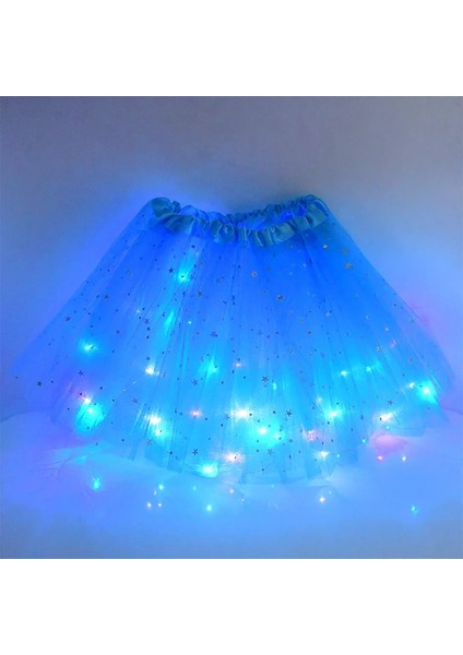 B06 LED Parlayan Işık Çocuk Kız Prenses Tutu Etekler Çocuk Bez Düğün Parti Dans Mini Etek Kostüm Cosplay LED Giyim (Yurt Dışından) indirimleri
