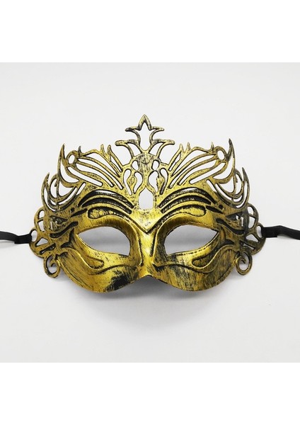 Stil 5 1 Adet Inanılmaz Maske Antik Altın ve Gümüş Caz Düz Kafa Maskesi Topu Parti Toplama Erkekler ve Kadınlar Cosplay Yarım Maske Dekorasyon (Yurt Dışından)