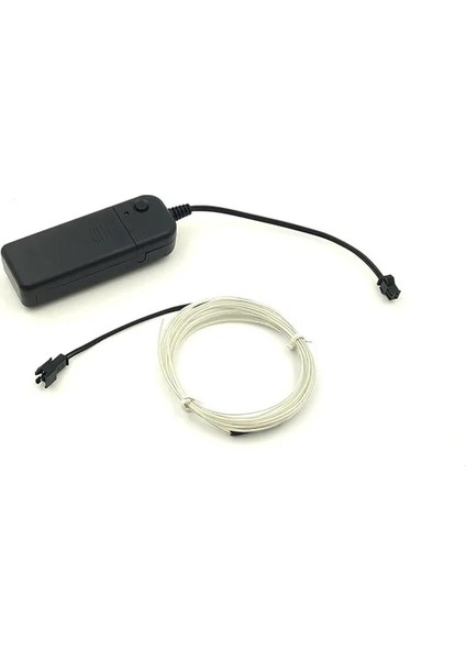 Buz Mavisi 5 M Glow El Tel Kablo LED Neon Noel Dans Partisi Dıy Kostümleri Giyim Aydınlık Araba Işık Dekorasyonu Elbise Topu Rave 1 M/3 M/5 M (Yurt Dışından)