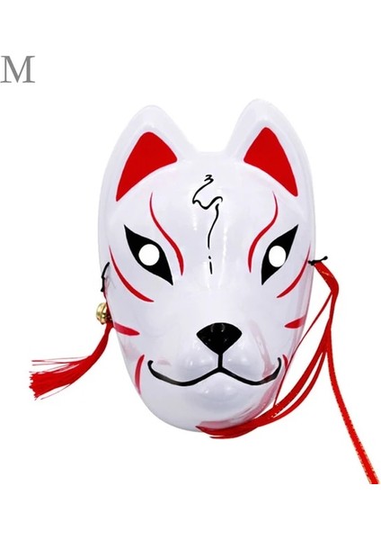 M Anime Şeytan Avcısı Tilki Maskeleri Japon Kedi Maskesi Yarım Yüz Masquerade Festivali Kabuki Kitsune Maskeleri Parti Cosplay Propsani.ağ (Yurt Dışından)
