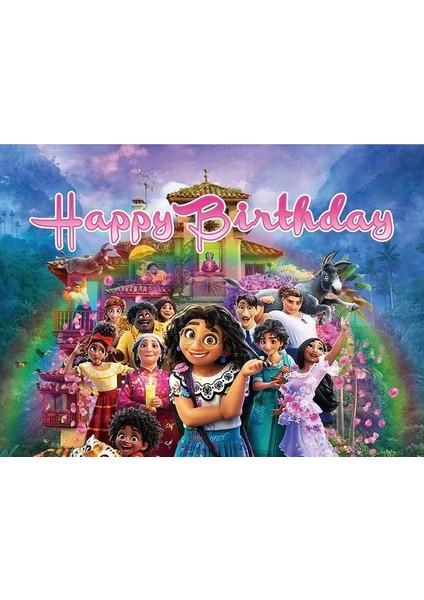 150X100 cm Disney Encanto Parti Arka Planında Doğum Günü Partisi Dekorasyon Arka Planında Sihirli Kız Parti Duvar Bebek Duş Çocuk Fotoğraf Arka Plan (Yurt Dışından) fiyatları