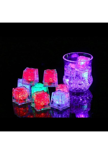 12 Adet Renk 6/12/24 Ev Dekor Aydınlık LED Buz Küpleri Parlayan Parti Topu Flaş Noel Cadılar Bayramı Festivali Karanlıkta Glow Parti Malzemeleri (Yurt Dışından) fırsatları