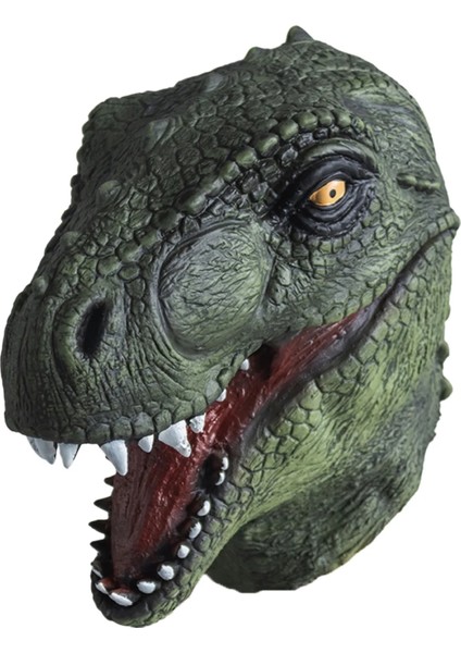Kahverengi Cadılar Bayramı Ejderha Dinozor Maskesi Tam Yüz Lateks Korku Dinozor Başlık Dino Maskesi Parti Cadılar Bayramı Cosplay Sahne Adam Kadınlar Için (Yurt Dışından)