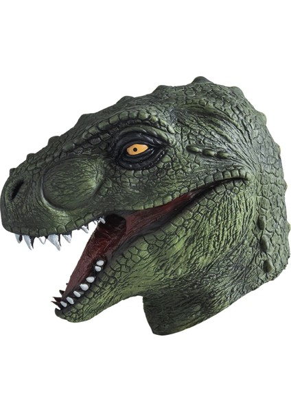 Kahverengi Cadılar Bayramı Ejderha Dinozor Maskesi Tam Yüz Lateks Korku Dinozor Başlık Dino Maskesi Parti Cadılar Bayramı Cosplay Sahne Adam Kadınlar Için (Yurt Dışından)