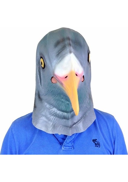 Güvercin Maskesi Lateks Hayvan Kafası Tavşan Kertenkele Ayı Hippo Maskesi Süslü Elbise Kostüm Sahne Parti Maskesi (Yurt Dışından)