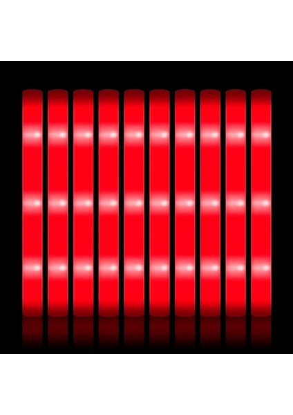 Kırmızı Kişiselleştirilmemiş 30 Adet 12/30/50/60 Adet LED Parlayan Çubuklar Renkli Rgb Parlayan Köpük Tüpler Noel Doğum Günü Düğün Parti Tedarikçisi Için Özel Özel Içerik (Yurt Dışından)