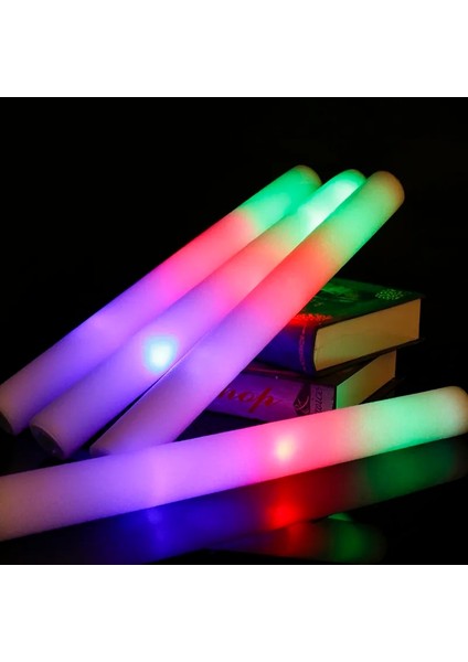 30 Adet Kırmızı 12/15/30/60 Adet LED Glow Sticks Toplu Renkli Rgb Glow Köpük Sopa Cheer Tüp Koyu Işık Noel Doğum Günü Düğün Parti Malzemeleri Için (Yurt Dışından) indirimleri