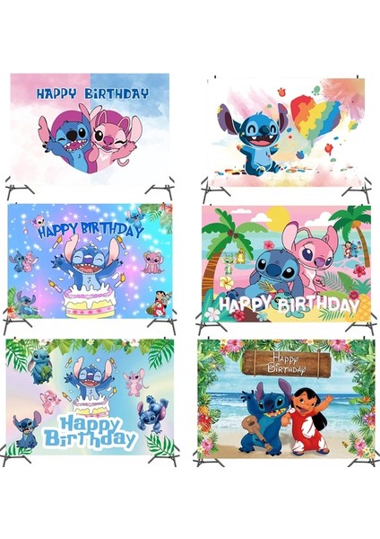 06 150X100 cm Disney Lilo ve Dikiş Arka Plan Doğum Günü Dekorasyon Çocuk Lehine Duvar Parti Arka Planında Süslemeleri Bebek Duş Afiş (Yurt Dışından) fiyatları