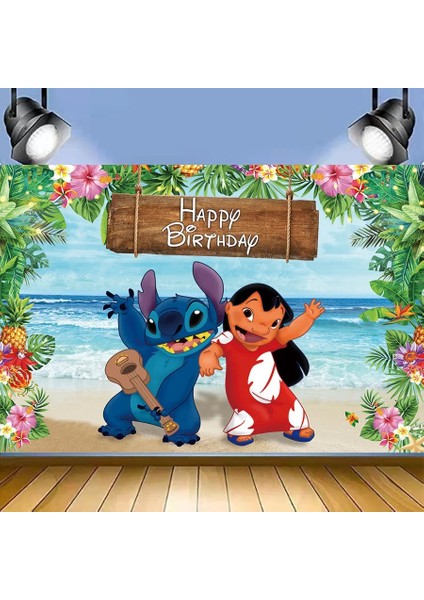 06 150X100 cm Disney Lilo ve Dikiş Arka Plan Doğum Günü Dekorasyon Çocuk Lehine Duvar Parti Arka Planında Süslemeleri Bebek Duş Afiş (Yurt Dışından) indirimleri