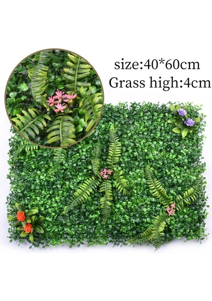 E 40X60 cm Sahte Bitki Suni Çim Duvar Plastik Çim Çim Yosun Çim Duvar Çit Dıy Açık Bahçe Ev Arka Plan Dekor (Yurt Dışından) fırsatları