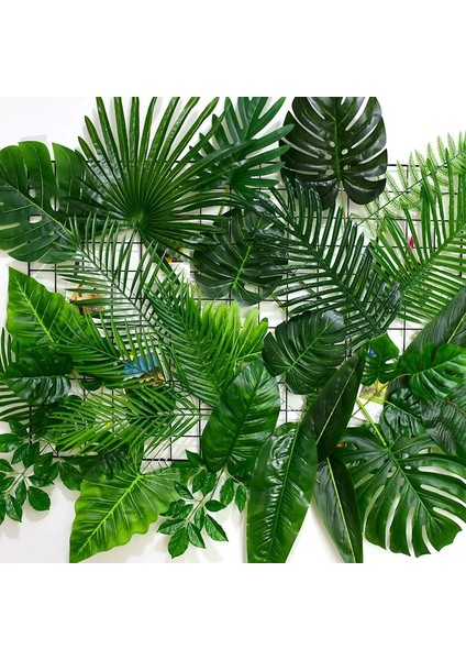 Küçük Monstera Işık 39 Stiller Büyük Yeşil Yapay Tropikal Palmiye Ağacı Monstera Yaprakları Ev Bahçe Ofis Yatak Odası Dekorasyon Fotoğraf Arka Plan (Yurt Dışından) indirimleri