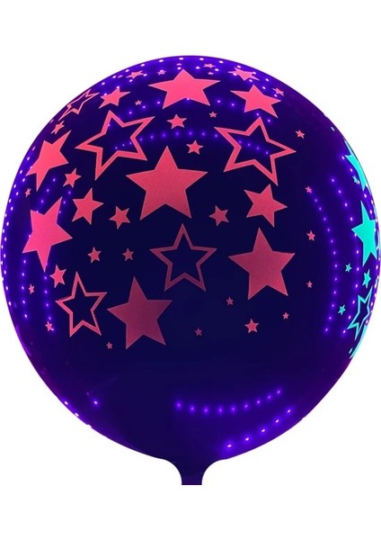 10 Adet 12 Inç Siyah Neon Glow Parti Malzemeleri Neon Balon Uv Bantlar Doğum Günü Banner Garland Glow Bilezikler Lolipop Blacklight Parti Süslemeleri (Yurt Dışından)