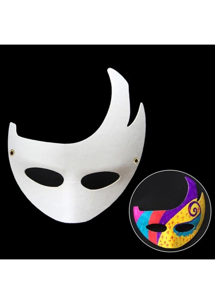 Ben Maskeleri Kedi Yüz Cosplay Kağıt Tilki Parti Diy Yarım Masqueradewhite Kostüm Anime Craftanimal Boş Boyanabilir Amsk Boyasız Paintin (Yurt Dışından) indirimleri