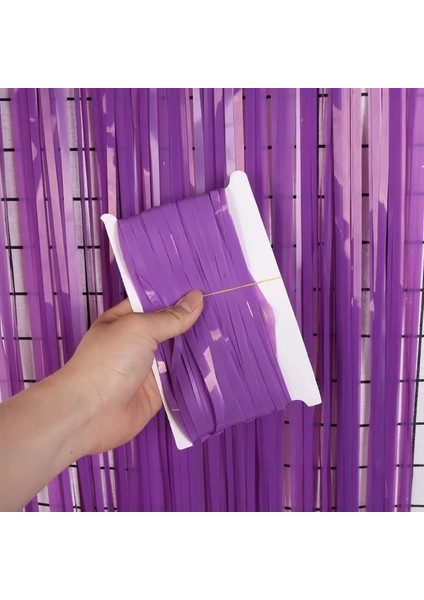 Macaron Purpletassel Macaron Folyo Püskül Parti Dekorasyon Zemin Saçak Perde Çocuklar Yetişkin Duvar Fotoğraf Kabini Bebek Duş Düğün Dekor Macaron Püskül (Yurt Dışından)