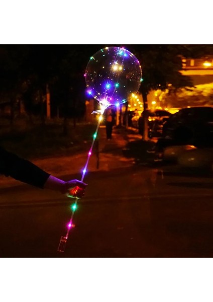 Pembe LED 24 Inç Çubuklu 10 Paket LED Işık Up Bobo Balonlar Dekorasyon Kapalı Veya Açık Doğum Günü Düğün Yeni Yıl Partisi Noel Kutlamaları (Yurt Dışından) modelleri