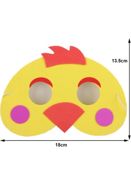 8 Adet 8 Adet Çiftlik Hayvanı Eva Maske Seti Tavuk Koyun Inek Domuz Maskeleri Çiftlik Evi Tema Doğum Günü Partisi Hediyeleri Kostümleri Giydirme Parti Malzemeleri (Yurt Dışından) fırsatları