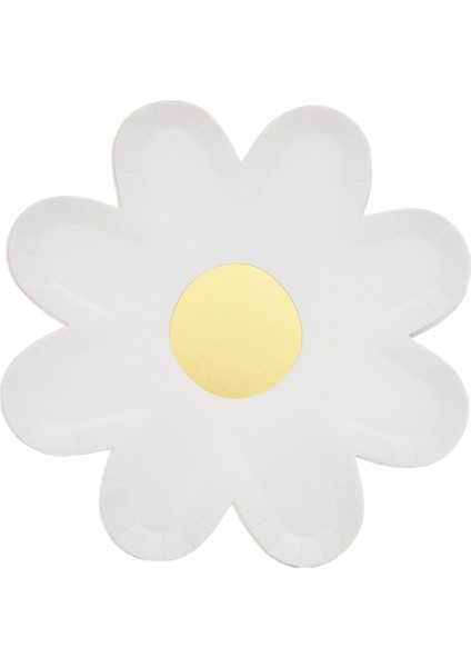 Stil 3 Küçük Papatya Piknik Sofra Tek Kullanımlık Çiçek Yemek Tabağı Dekoratif Kek Tepsisi Çocuk Doğum Günü Partisi Için (Yurt Dışından)