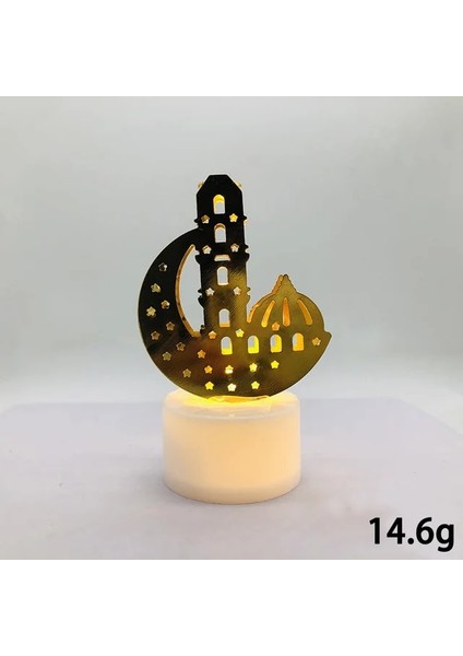 03 Ramazan Dekoratif Küçük Gece Işıkları Aydınlık Biblolar LED Mum Işıkları Ramazan Bayramı Tatil Dekoratif Işıklar (Yurt Dışından)