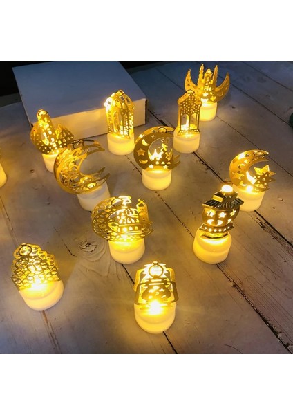 03 Ramazan Dekoratif Küçük Gece Işıkları Aydınlık Biblolar LED Mum Işıkları Ramazan Bayramı Tatil Dekoratif Işıklar (Yurt Dışından) fırsatları