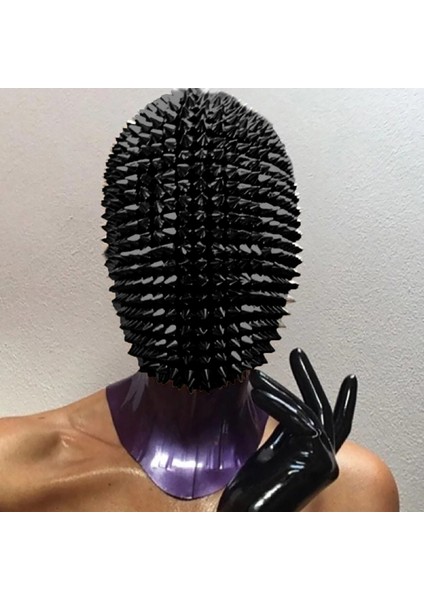 B Komik Perçin Maskesi Çivili Sivri Tam Yüz Jewel Yüz Kapak Tatil Cadılar Bayramı Korku Maskaralar Masquerade Maske (Yurt Dışından) modelleri