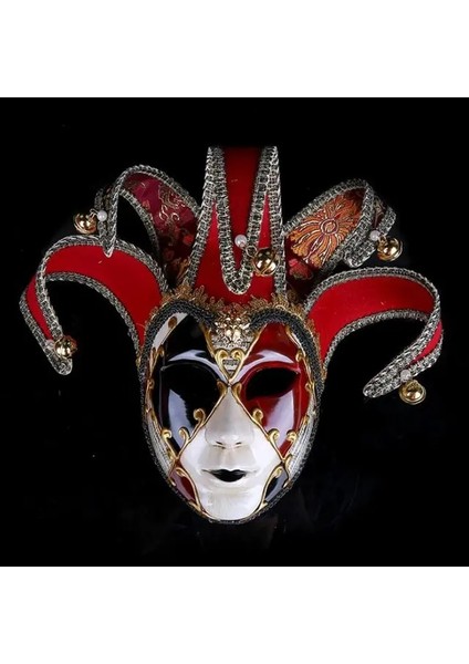 Resim Color1 Opera Cadılar Bayramı Palyaço Maskesi Venedik Masquerade Maskesi Phantom Parti Etkinlik Gösterisi Topu Malzemeleri Dekorasyon (Yurt Dışından)